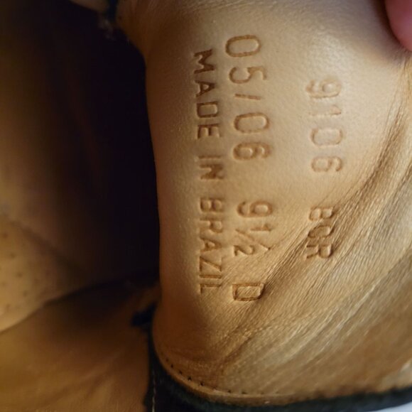 Mens Black Leather Lace-Up Dress Shoes Size 9.5 D - Picture 6 of 7